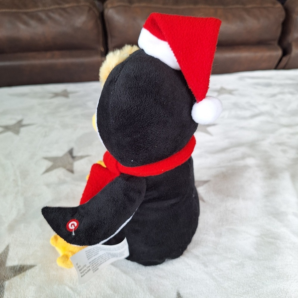 Gemmy Singing Dancing Eyebrows Animated Christmas Penguin Video. - Picture 3 of 8